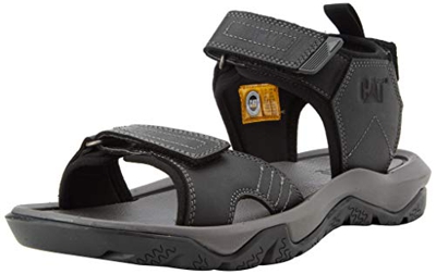 Cat Footwear Waylon, Sandalia Hombre, Black, 43 EU