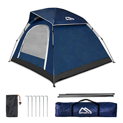 Tienda de campaña prémium Pop Up para 2-3 personas, resistente al agua, resistente al viento, color azul real características