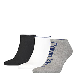 Calvin Klein Athleisure Men's Sneaker Socks 3 Pack Zapatillas, Mid Grey Melange, Talla única para Hombre características