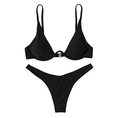 Rehao Mujer Traje de Baño, Sexy Ropa de baño Push-Up Bikini Acolchado Bra