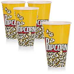 com-four® 4X Tazas para Palomitas de maíz - tazón para Palomitas de maíz - Taza para Bebidas para Palomitas de maíz - Taza pequeña para Palomitas de m características