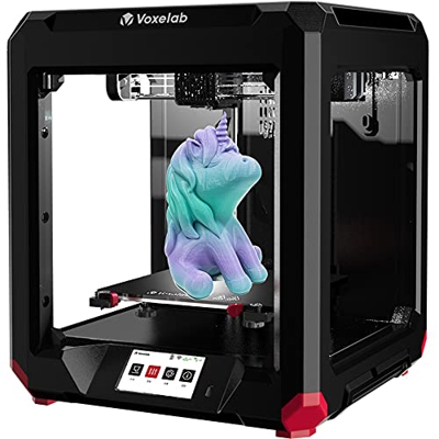 Voxelab Aries Impresora 3D, rieles de Eje Z Dobles e Impresora FDM de nivelación semiautomática Completamente ensamblada con Sensor de filamento, Plat