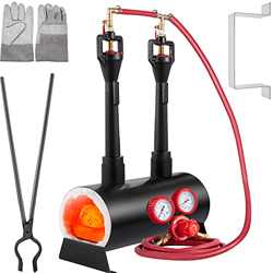 VEVOR Forja de Gas Propano CMSW-2 Elíptico 2 Quemadores 23 kW · h 80000 BTU 5,6 L con Válvulas de Bola de Gas Horno de Forja Horno de Fusión de Gas co características