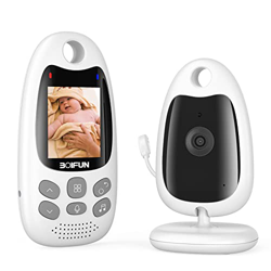 BOIFUN Camara Vigilancia Bebe, Vigilabebes con Camara, Visión Nocturna, VOX, Comunicación Bidireccional, Sensor de Temperatura, Recargable características