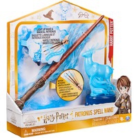 HARRY POTTER-WIZARDING WORLD - VARITA HARRY POTTER PATRONUS - Auténtica Varita Harry Potter efecto Patronus de 33 cm con Figura de Ciervo 15 cm, Luces y Sonido - 6063879 - Juguetes Niños 6 Años +, Juego de rol