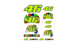 VR 46 The Doctor Pegatinas, Unisex Adulto, Multicolor, U precio