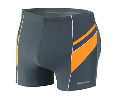 Sesto Senso® Bañador de Natación Hombre Shorts Traje de Baño (tamaños de M a 4XL) Pantalones de Natación Trajes Playa Aquashorts BD 357 (L, Graphite)