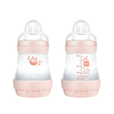 Intrucciones en lengua extranjera - Mam Easy Start - Juego de 2 biberones, 0 – 6 meses, 160 ml, rosa