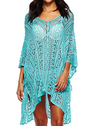 Tuopuda Mujer Pareos Playa Traje de Baño Vestido de la Playa Bikini Cover up Camisola de Playa (Azul Claro) precio