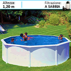 PISCINE ITALIA Fidji KIT460ECO - Piscina de Acero Redonda, 460 x 1,20 cm características