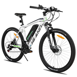 Hiland Bicicleta Eléctrica De 26/27,5/29 Pulgadas, De Montaña Bafang, Motor De 250 W, para Hombre y Mujer, Freno De Disco Shimano De 21 Velocidades co características