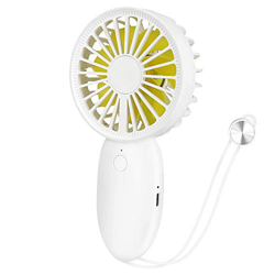 CestMall Ventilador eléctrico de Mano con Doble Hoja, Mini Ventilador portátil de Mano, Ventiladores Recargables por USB de 5 velocidades Ventilador d en oferta