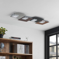 Lindby Upari plafón LED 4 luces, alargado precio