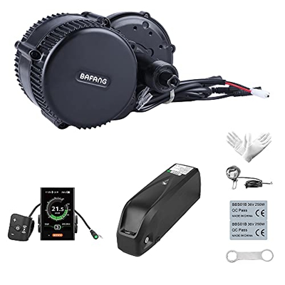 Bafang 250W 48V BBS01B Kit Mid Drive Juego de Conversión de Bicicleta Eléctrica Kit de Motor Central Bicicleta de Montaña