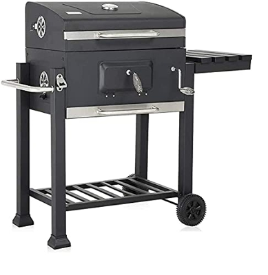 APP LIFE BBQ - Barbacoa XXL - Barbacoa de carbón vegetal - Barbacoa regulable con estante - Ideal para el jardín