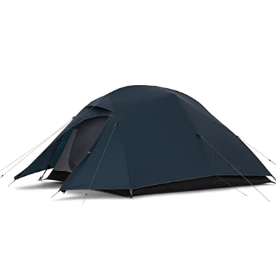 Naturehike Cloud-up Ultraligero 3 Persona Tienda de campaña Impermeable Doble Capa Camping Tienda de campaña (20D Azul Oscuro Actualizar)