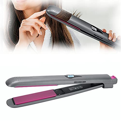 Plancha Para El Cabello, Plancha De Cerámica Para Alisar El Lcd, Control De Temperatura De 12 Velocidades Para Productos Alisadores De Pelo Para Todo 