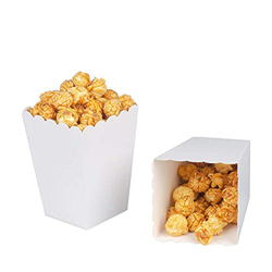 We Moment Zone 24 cajas de palomitas, cartón, cajas de palomitas para fiestas, para Pop-Corn edans Teatro, Cinemas, Carnaval-blanco en oferta