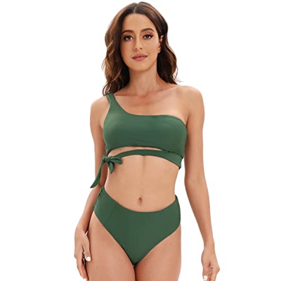 Conjunto de Bikini Mujer Braga Alta Bikinis Trajes de Baño Mujer 2 Piezas Bañadores Push Up Brasileño de Verano para Mujer para Piscina de Playa