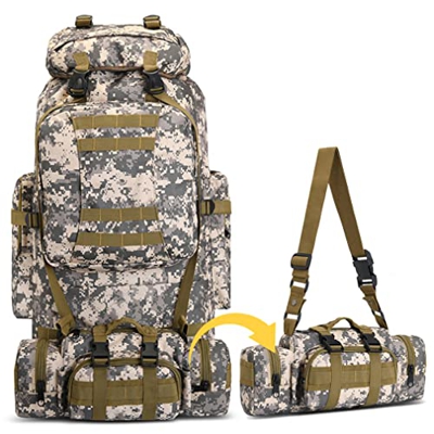 SPAHER Mochila de Senderismo 100 Litros Mochila Trekking Mochila Montaña Macutos de Senderismo Impermeable Unisex Mochilas de Marcha Adecuada para Sen