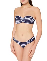 Iris & Lilly Am06am15 Conjuntos de Bikini, Azul Marino, Rayas, 44 características