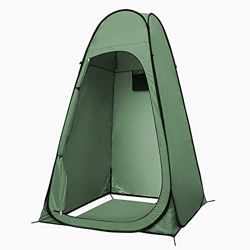 Tienda Ducha Camping, Pop Up Tienda de Campaña Cabina de Ducha Camping Portátil Vestuario al Aire Libre, 190×120×120 cm (Verde) precio