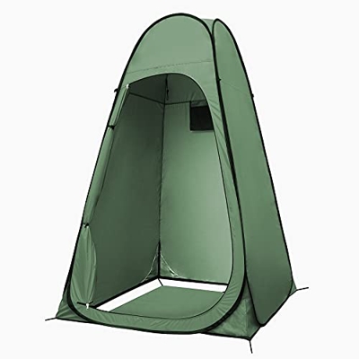 Tienda Ducha Camping, Pop Up Tienda de Campaña Cabina de Ducha Camping Portátil Vestuario al Aire Libre, 190×120×120 cm (Verde)