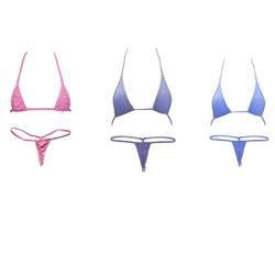 HNJZX Conjunto - para mujer Exotic Micro Bikini Set Sunbathing Swimming Costumes Trajes De Baño De Mujer (（3pcs）B) características