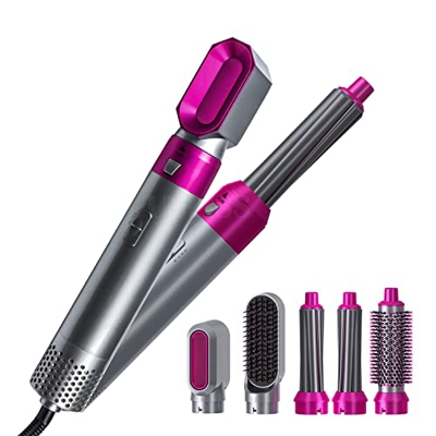Hair Blow Dryer 5 in 1 Hair Dryer,Multifunctional Hair Dryer Styling Tool,Detachable Multi-Head Hot Air Comb,Air Brush Styler Negative ​Ion Hair Strai