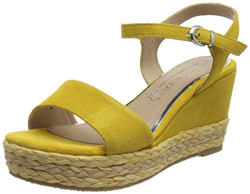 Marco Tozzi by Guido Maria Kretschmer 2-2-88302-26-Sandalias de Piel de Ante, Sandalias con cuña Mujer, Amarillo, 39 EU características