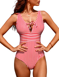 Svanco Mujer Bañador Traje de Baño de Una Pieza Ropa de Playa Cintura Alta Natacióncon Ropa de Baño Push Up Relleno Trajes de Baña A Rayas precio