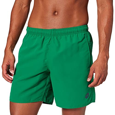 Lotto Short Beach Basic Bañador para Hombre, Verde, Large