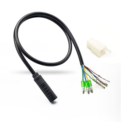 Cable de extensión de conversión de Motor de Cubo Conector Impermeable de 9 Pines 36/48/52V 250W-1200W Cable de conversión de Motor de Bicicleta eléct