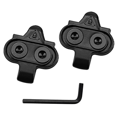 JPGhaha Calas Shimano MTB SH51 2 Pares Tacos de Bicicleta para Shimano SPD Spinning Juego de Calas para Pedales Compatibles con Shimano SPD Negro