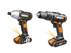 WORX WX938 18V (20V MAX) Destornillador de impacto y taladro de martillo, paquete doble, negro características