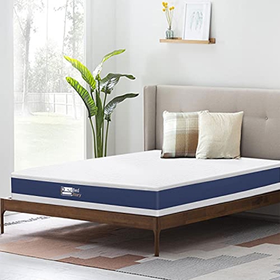 BedStory Colchón Viscoelástico 90x190cm, Colchón de Espuma Viscoelástica con Gel Fresco y carbón de bambú infundido, Dureza Media Antiácaros e Hipoale