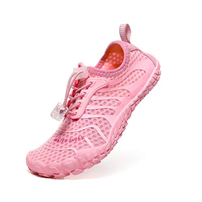 WOWEI Zapatos de Agua Niños Verano Antideslizante Secado Rápido Escarpines de Descalza para Deportes Acuáticos Buceo Playa Natación Snorkel Surfeando,