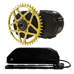 DERUIZ BBS02 750W Kit de conversión de Bicicleta eléctrica de Motor Medio con Pantalla Opcional y batería de Litio de 48V para Bicicleta de Carretera  características