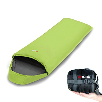 Saco de dormir Mivall Patrol, manta de color limón, ultraligero, pequeño, cálido, saco de dormir para viajes.