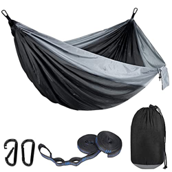 Hamaca, 270x140cm Hamaca de Camping, Hamaca de Viaje Hamaca Plegable Hamaca Arbol Hamaca Ultraligera para Camping Hamaca Portátil para Exteriores Lige precio