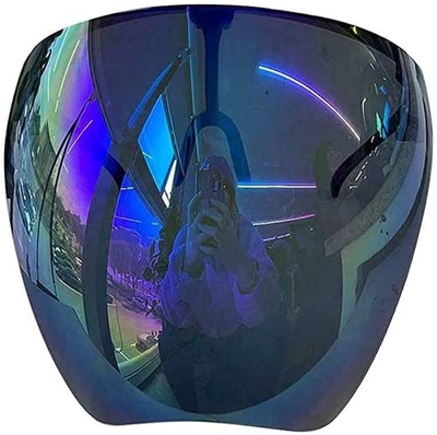 Dzhzuj Gafas de Sol Protector Facial Protector de Cara Completa Gafas de Sol de Espejo Grandes polarizadas Protector Facial Visera espejada Gafas/Gafa
