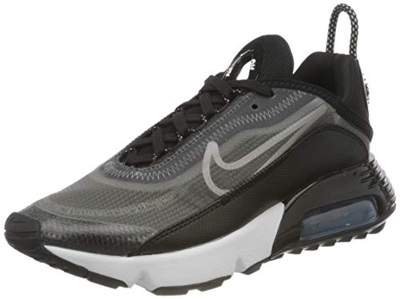 Nike W Air MAX 2090, Zapatillas para Correr Mujer, Black/White/Mtlc Silver, 37.5 EU