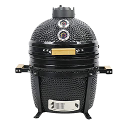 YNNI KAMADO TQ0015BL - Kamado de pie (15,7 pulgadas, color negro, barbacoa, cerámica, huevo, ahumador, TQ0015BL precio
