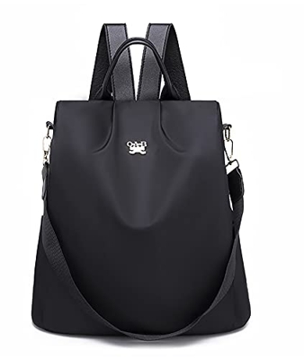Veluckin Mochila Oxford antirrobo para Mujer,Negro