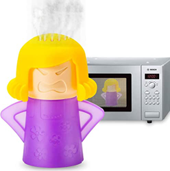 Abnaok Limpiador Microondas Angry Mama, Angry Mama Microwave Cleaner Angry Mama Limpiador Horno Fácil de Limpiar en Minutos, Desinfecta con Vinagre y  características