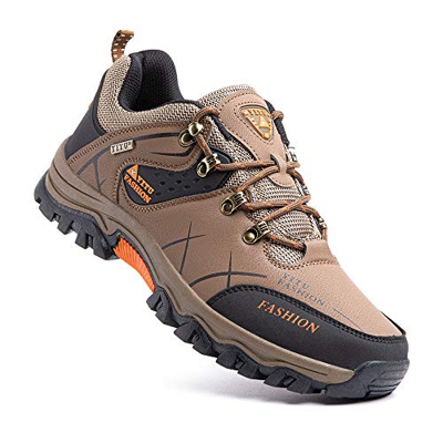 Zapatillas Trekking Hombre Antideslizantes Zapatos de Senderismo Transpirable Botas Montaña Bajas al Aire Libre 3 Caqui 45 EU