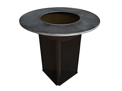 Barbacoa grande en acero color negro con plancha acero y grill EFP56B Purline