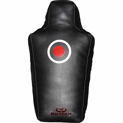 Bestzo MMA - Saco de boxeo para suelo y libra (40 x 20 x 12 cm), color negro
