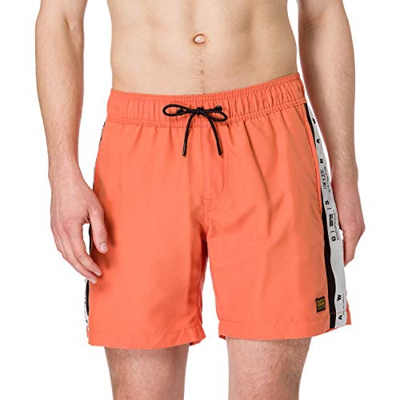 G-STAR RAW Dend Tape Traje de baño de una Pieza, Dk Tangerine A505-7163, M para Hombre