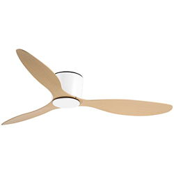 HOMCOM Ventilador de Techo Motor DC Ø132x18 cm con Mando a Distancia 3 Aspas Reversibles 6 Velocidades y Temporizador Silencioso para Dormitorio Salón en oferta